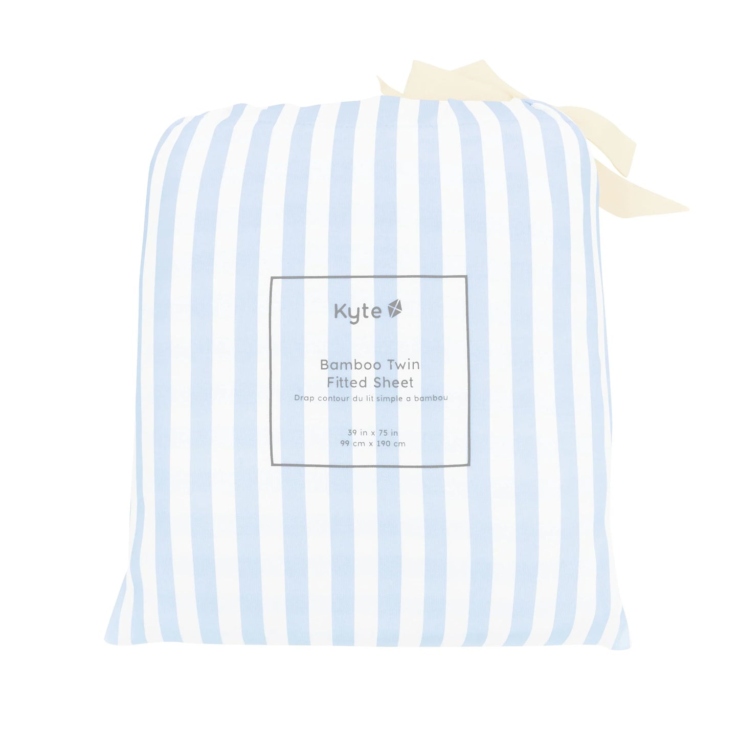 Twin Sheet in Small Mist Stripe