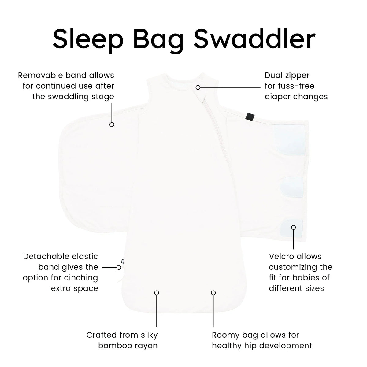 Sleep Bag Swaddler in Cloud 1.0