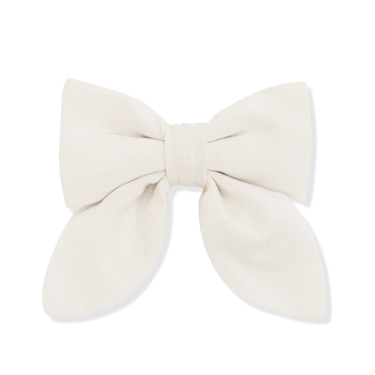 Medium Alligator Clip Bow in Oat