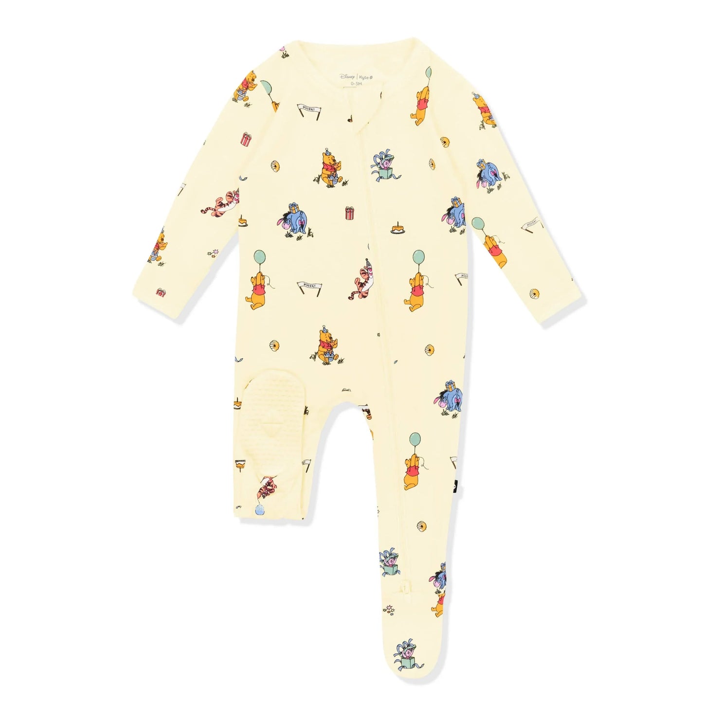 Zippered Footie in Winnie the Pooh Celebration