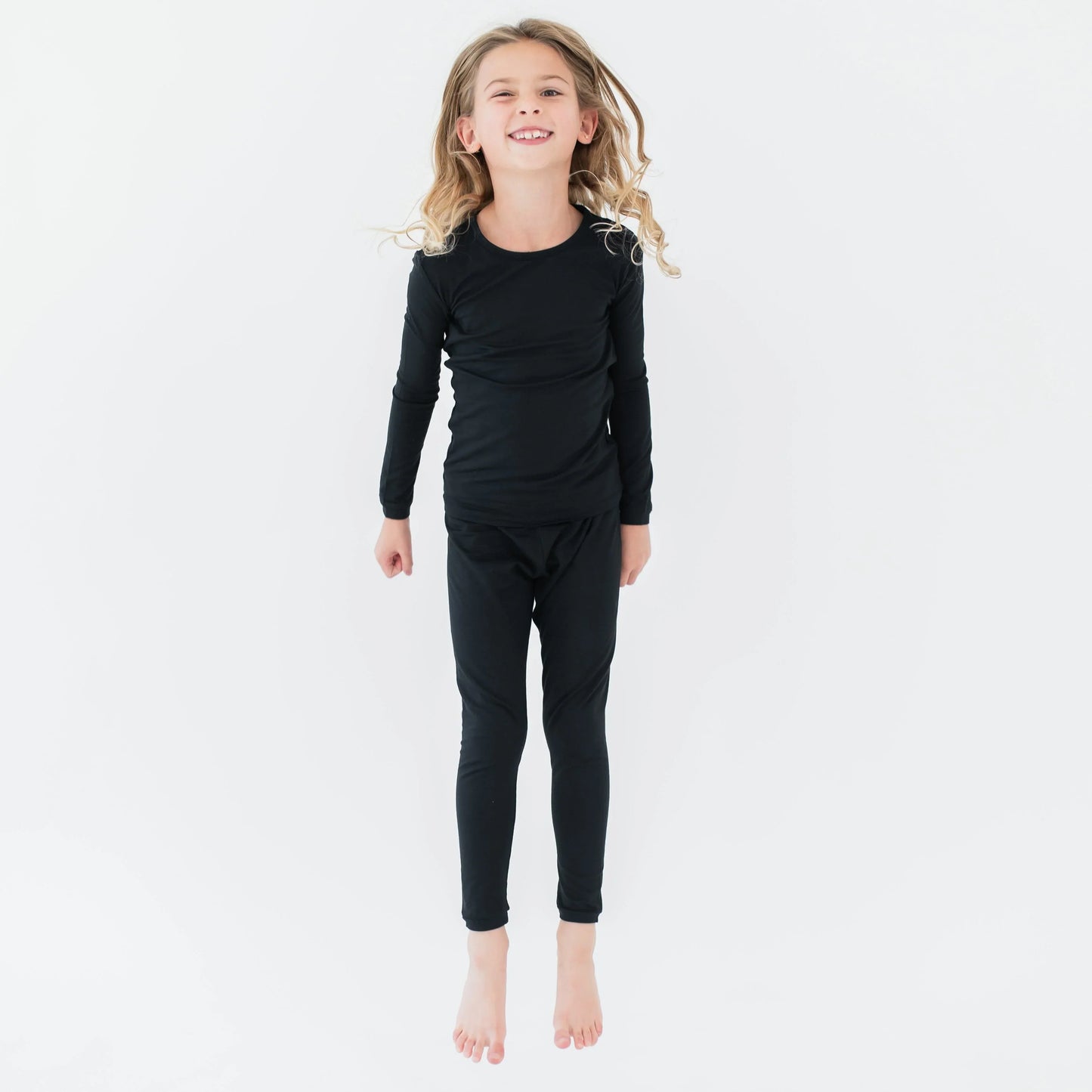 Long Sleeve Pajamas in Midnight