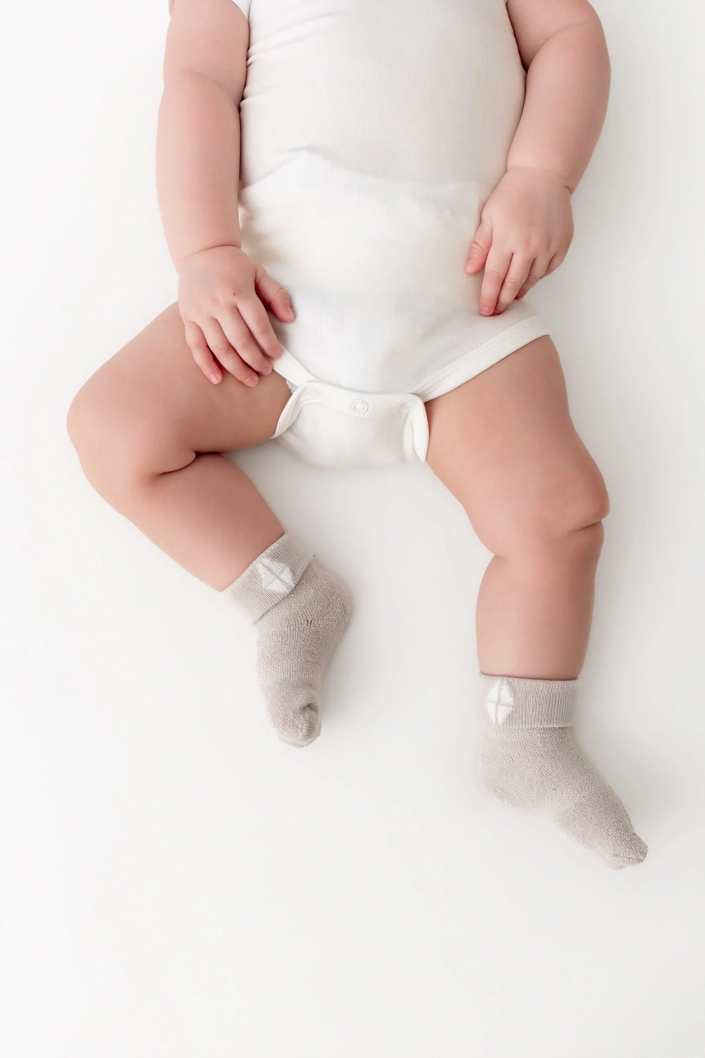 Baby 3-Pack Socks in Cafe