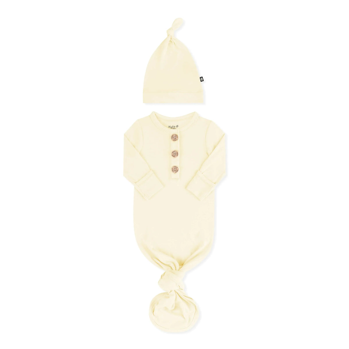 Knotted Gown with Hat Set in Chamomile