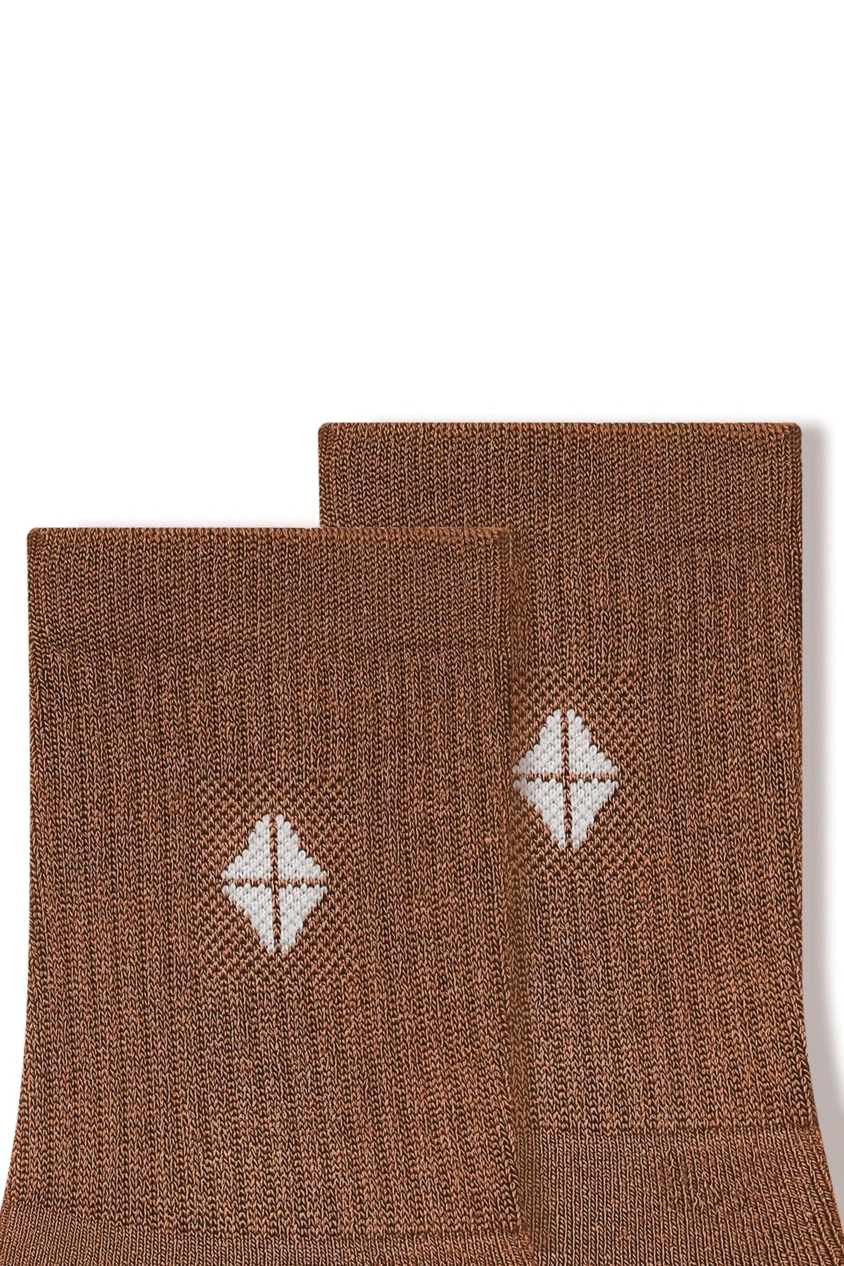Adult Crew Socks in Latte