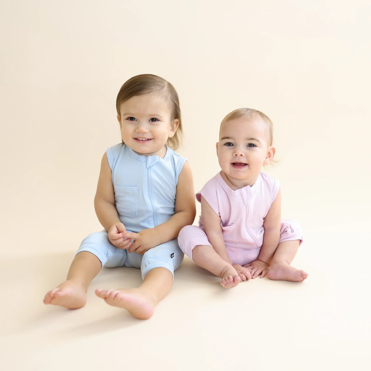 Zippered Sleeveless Romper in Thistle