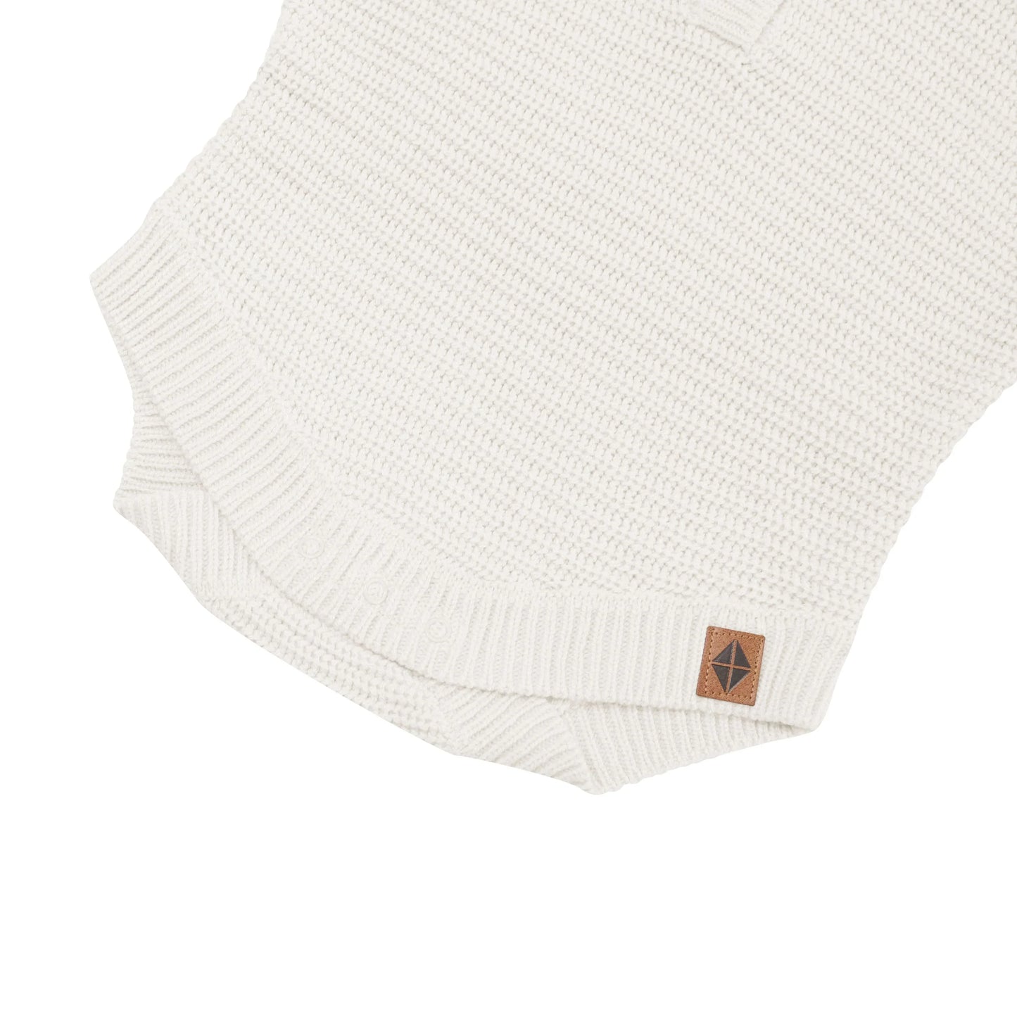 Chunky Knit Romper in Oat