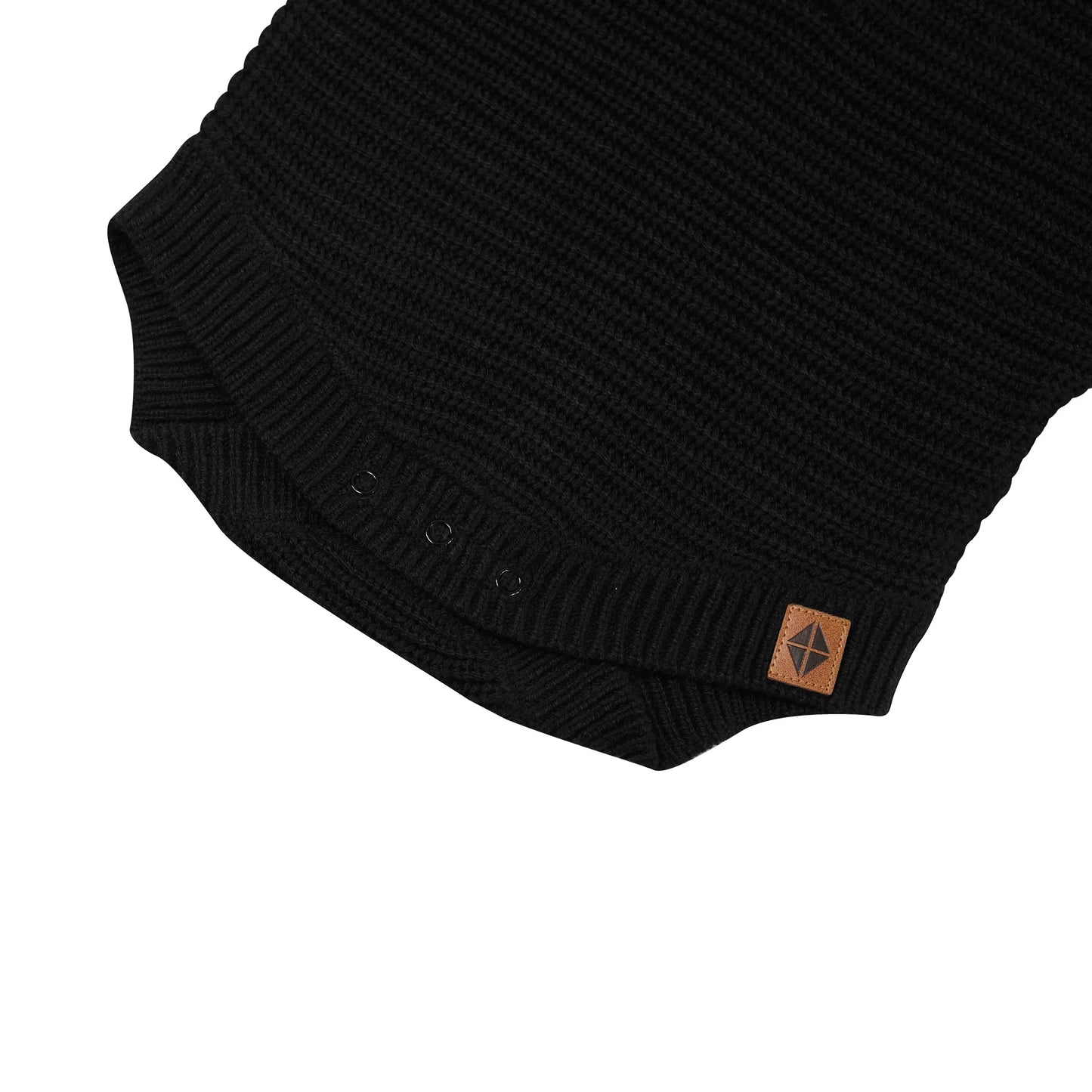 Chunky Knit Romper in Midnight
