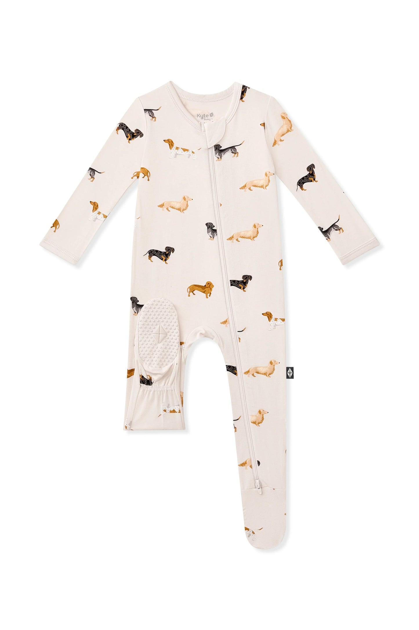 Zippered Footie in Dachshund