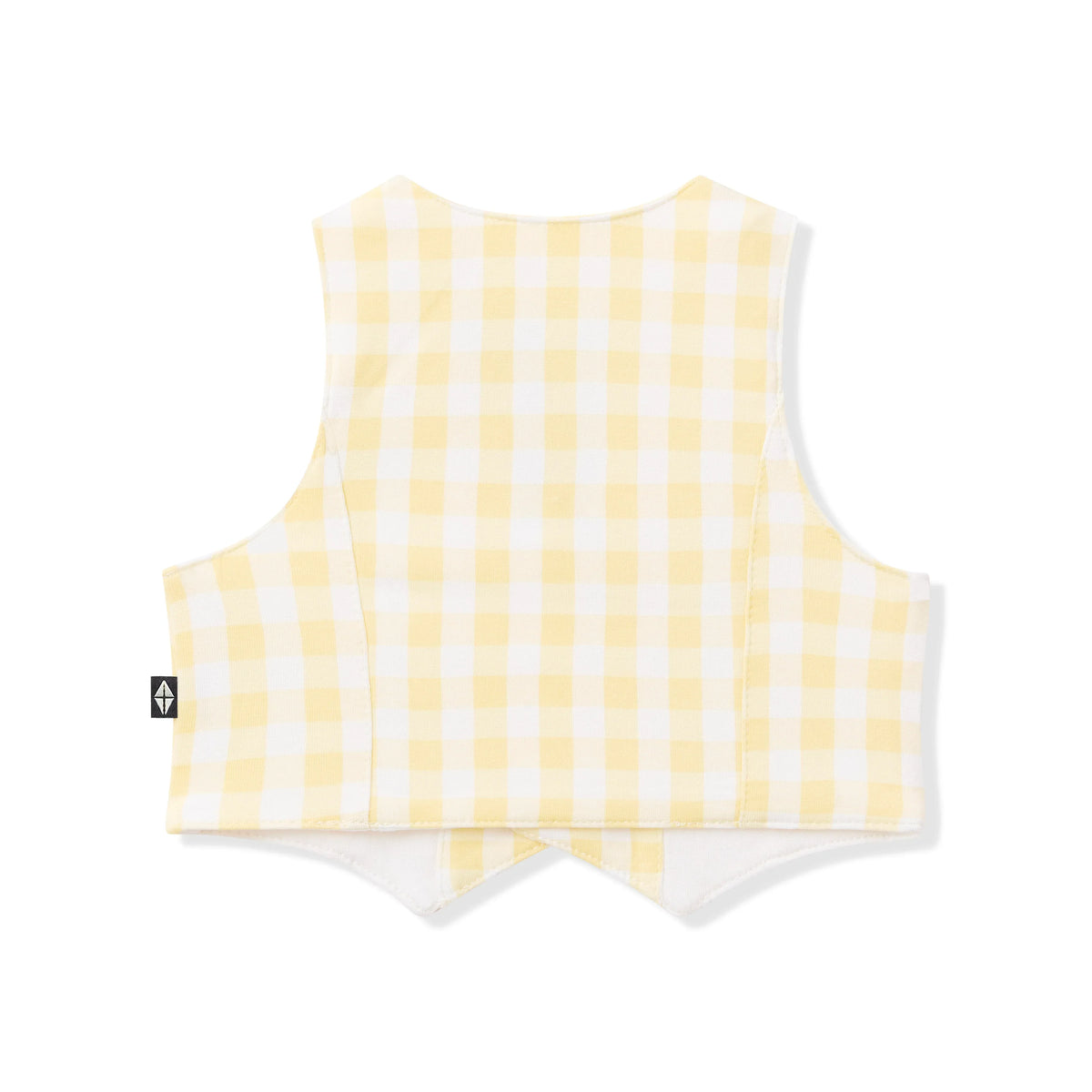 Tuxedo Vest in Gingham Chamomile