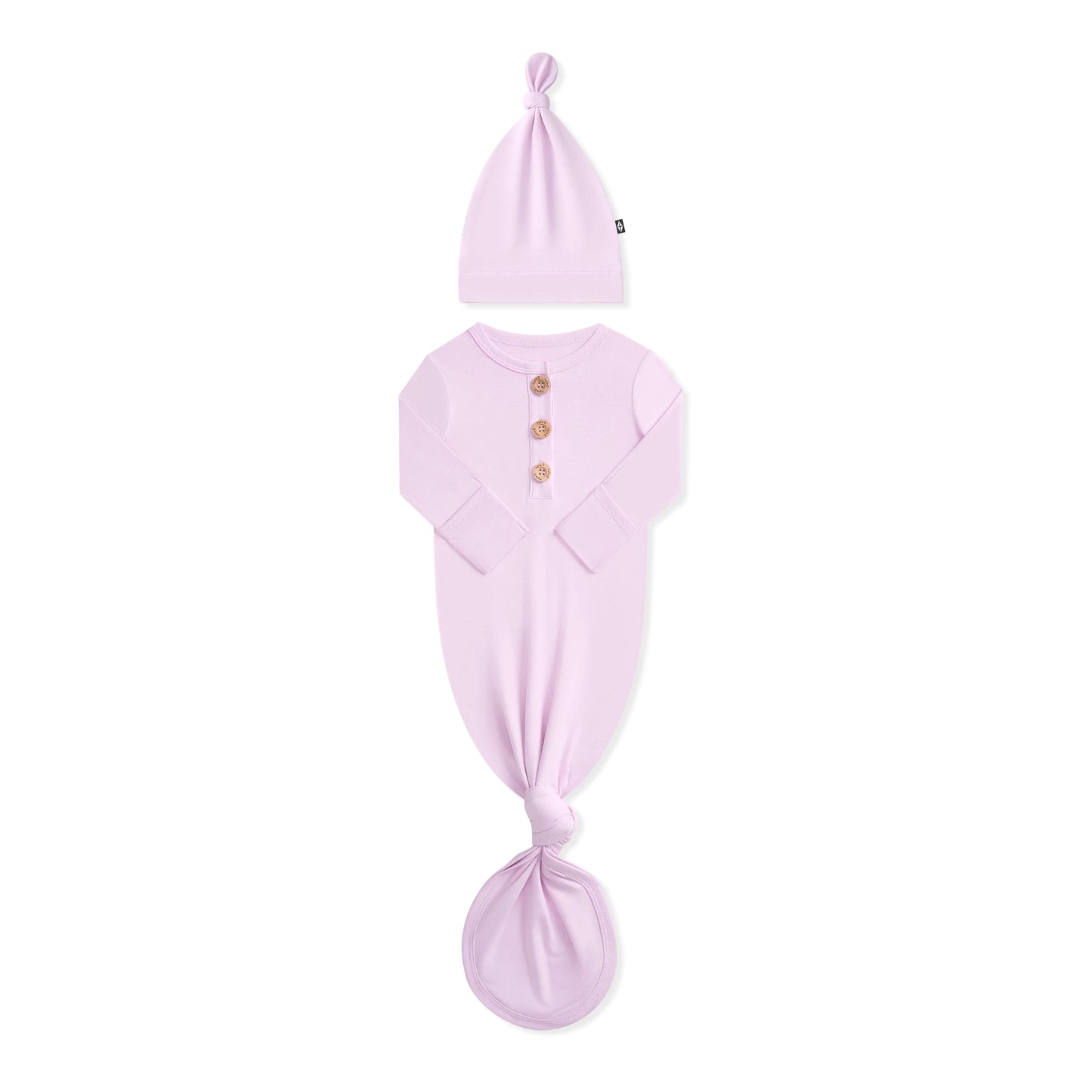 Knotted Gown with Hat Set in Thistle