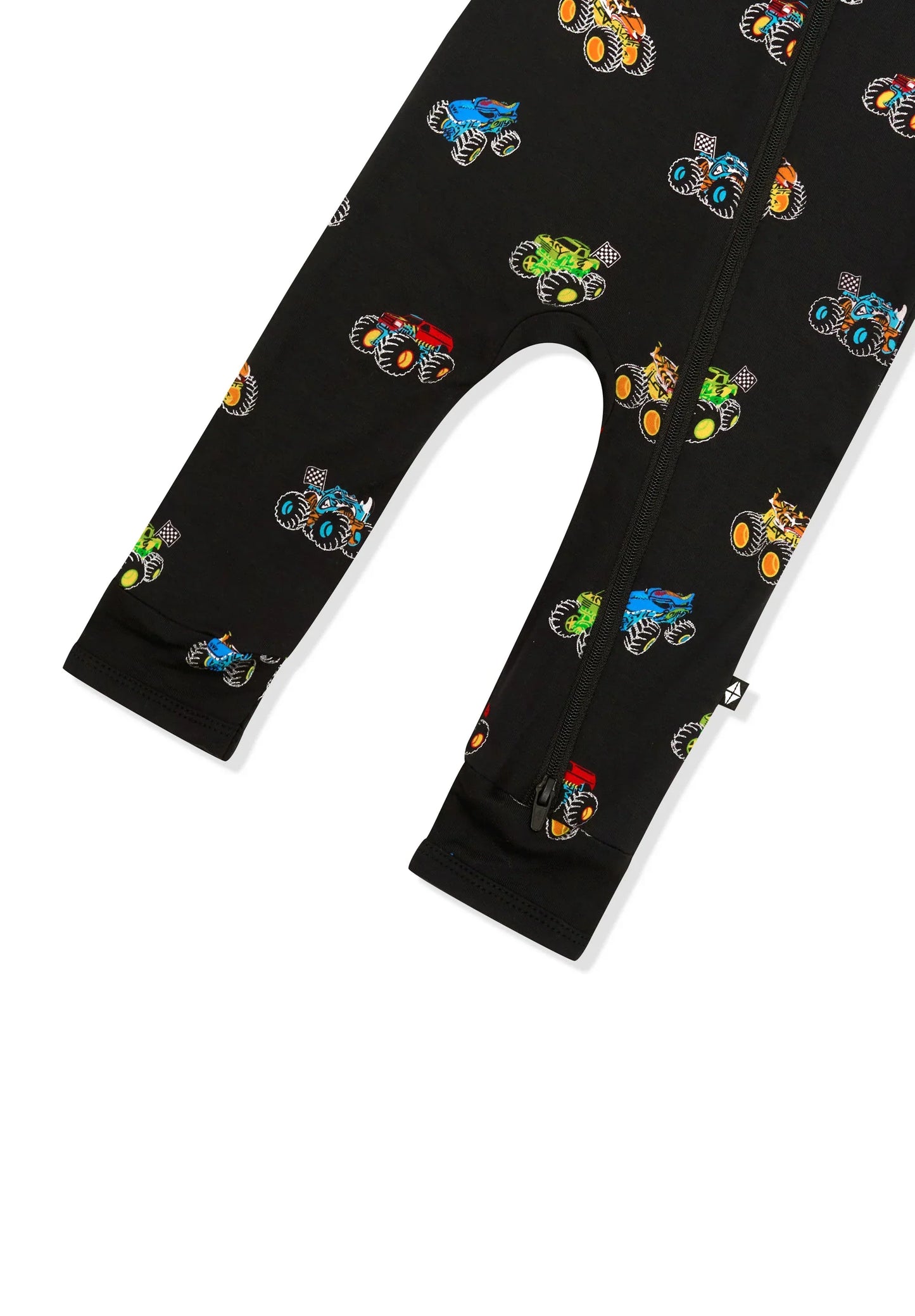 Zippered Romper in Monster Truck