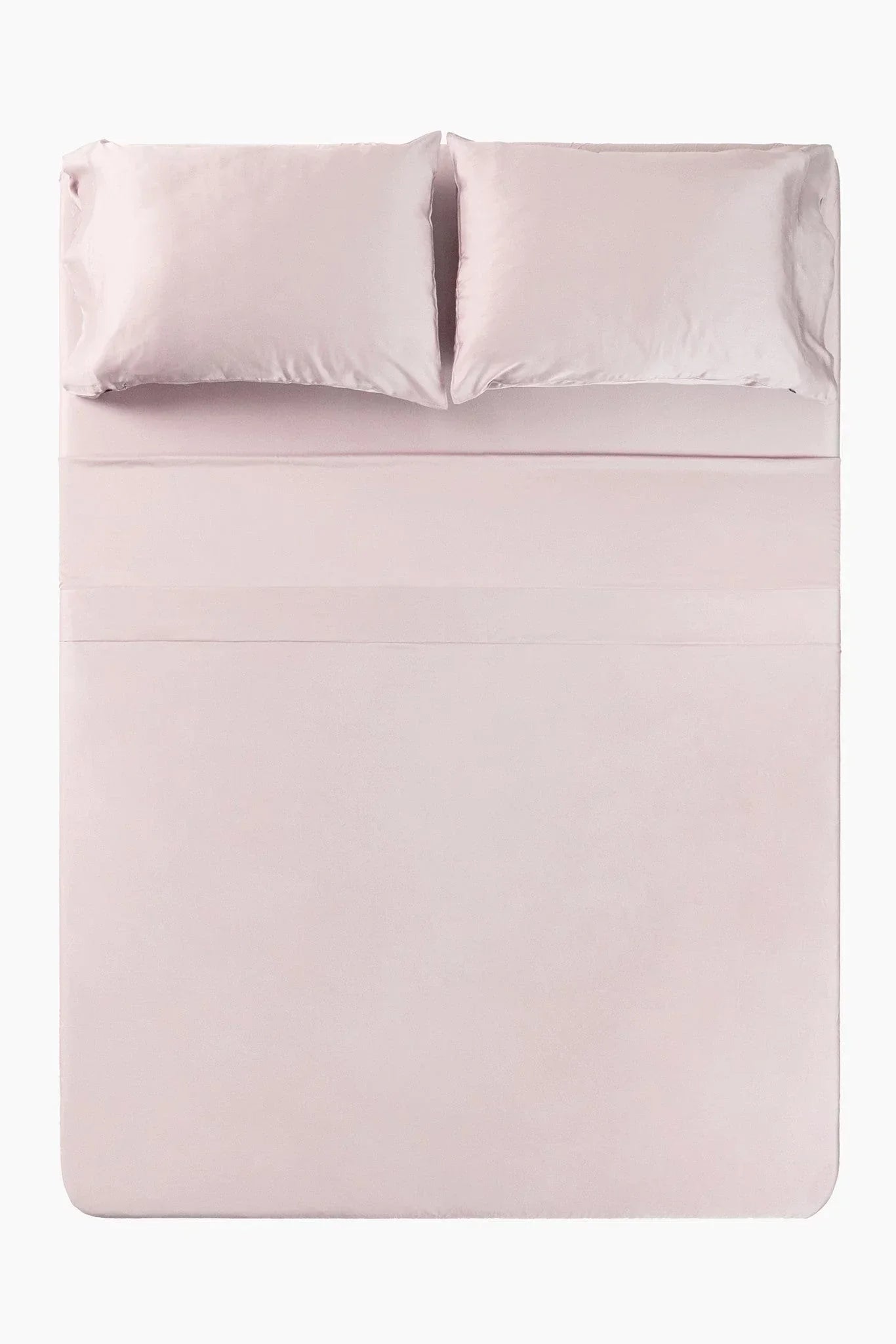 Bamboo Sateen Sheet Set in Rose Quartz