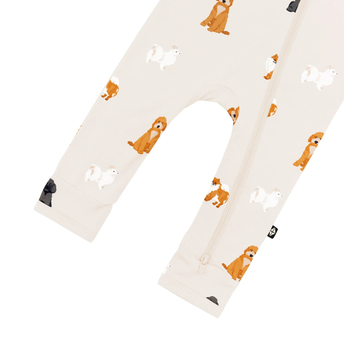 Zippered Romper in Fluffy Dog