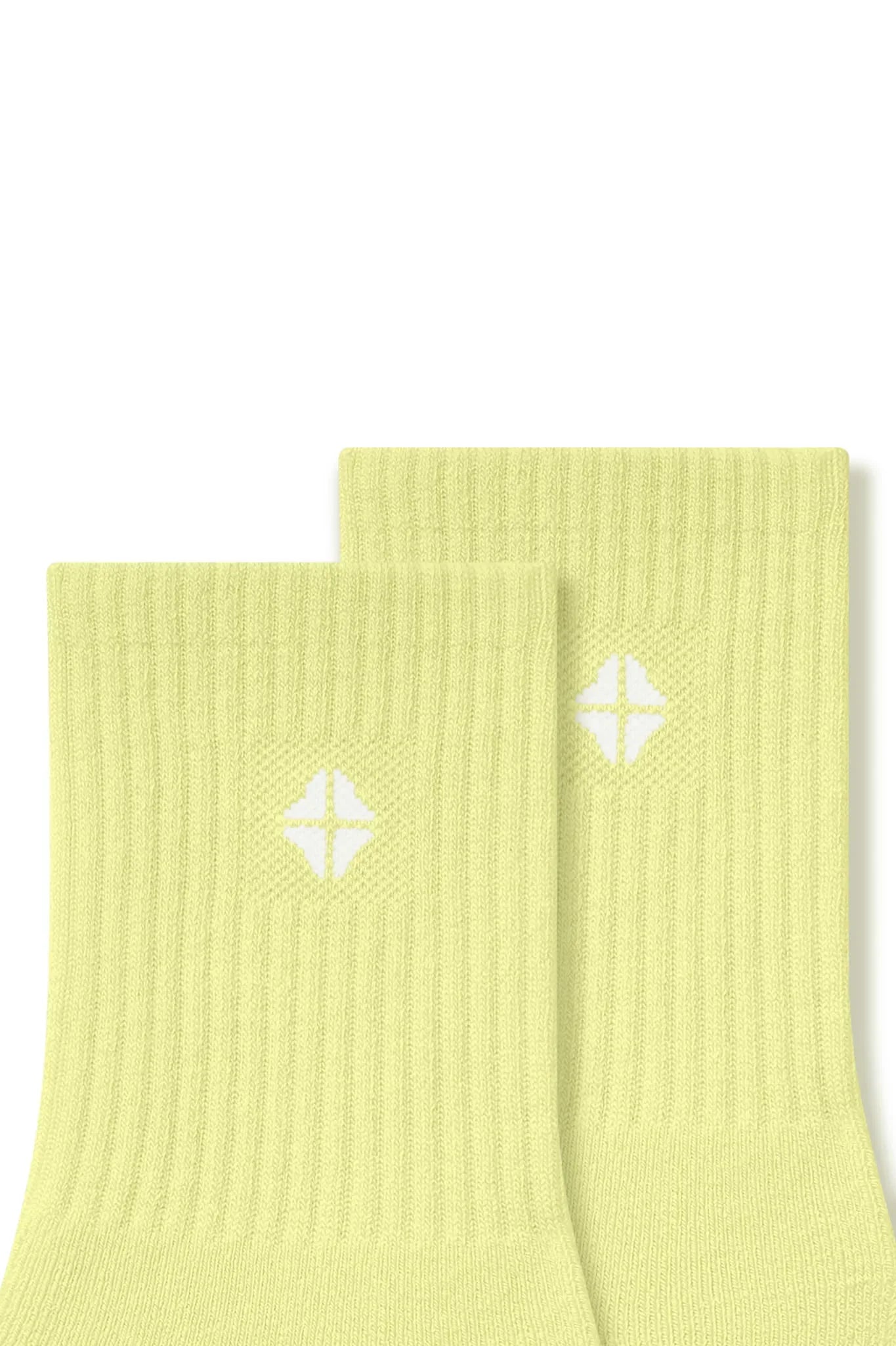 Adult Crew Socks in Citron