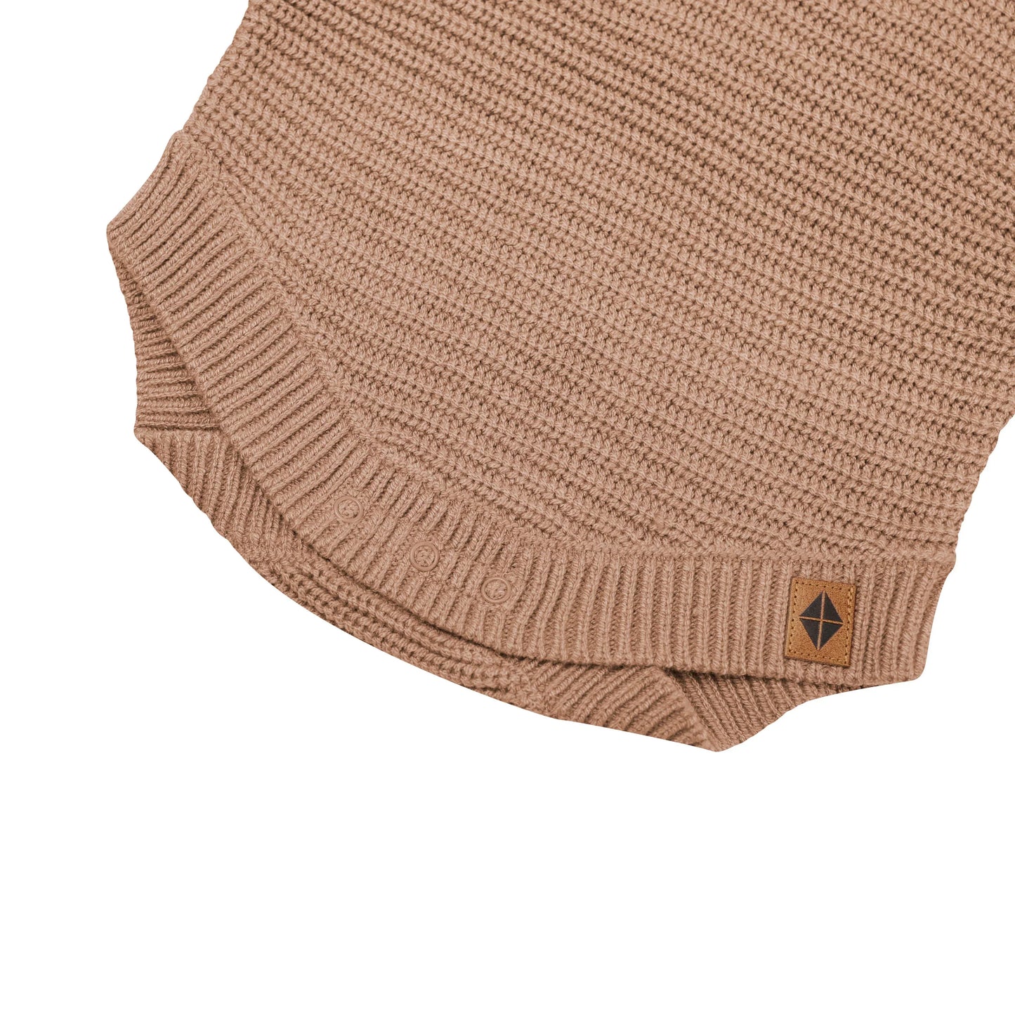 Chunky Knit Romper in Latte
