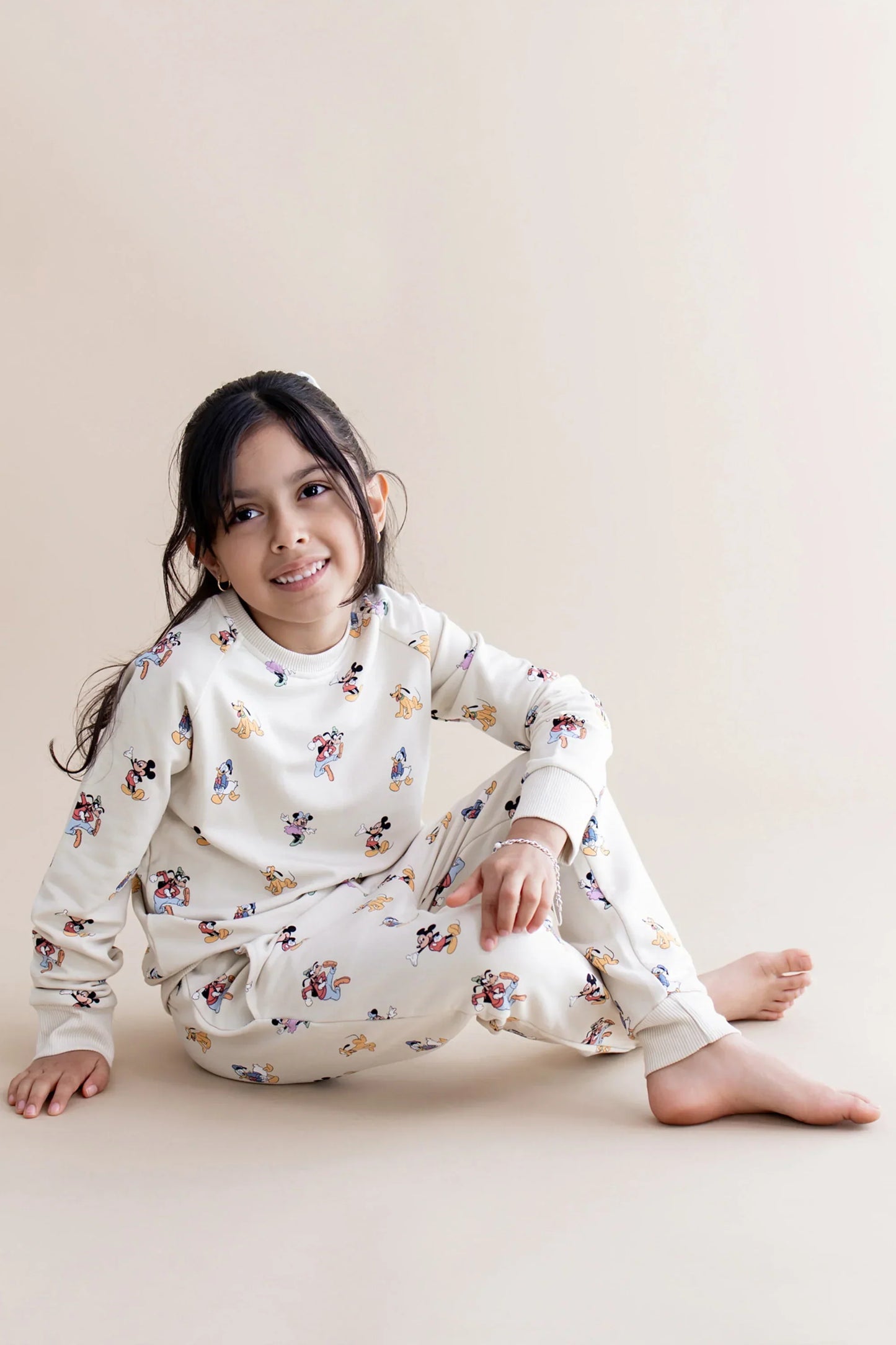 Long Sleeve Jogger Set in Mickey Mouse and Friends