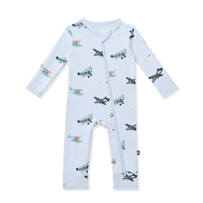 Zippered Romper in Take Off