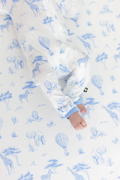 Zippered Romper in Toile Safari