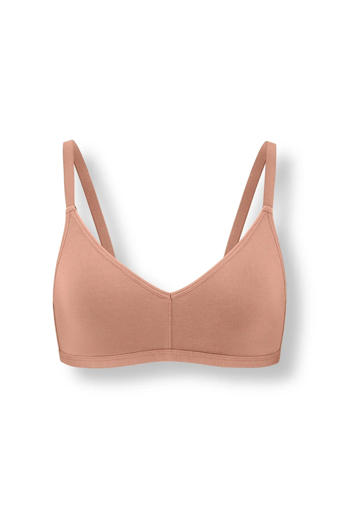 Women's V-Neck Bra in Latte