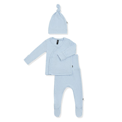 Pointelle Take Me Home Set with Cap in Breeze