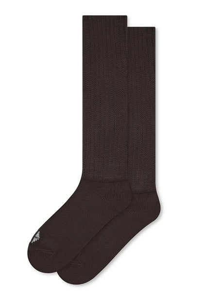 Adult Scrunch Socks in Espresso