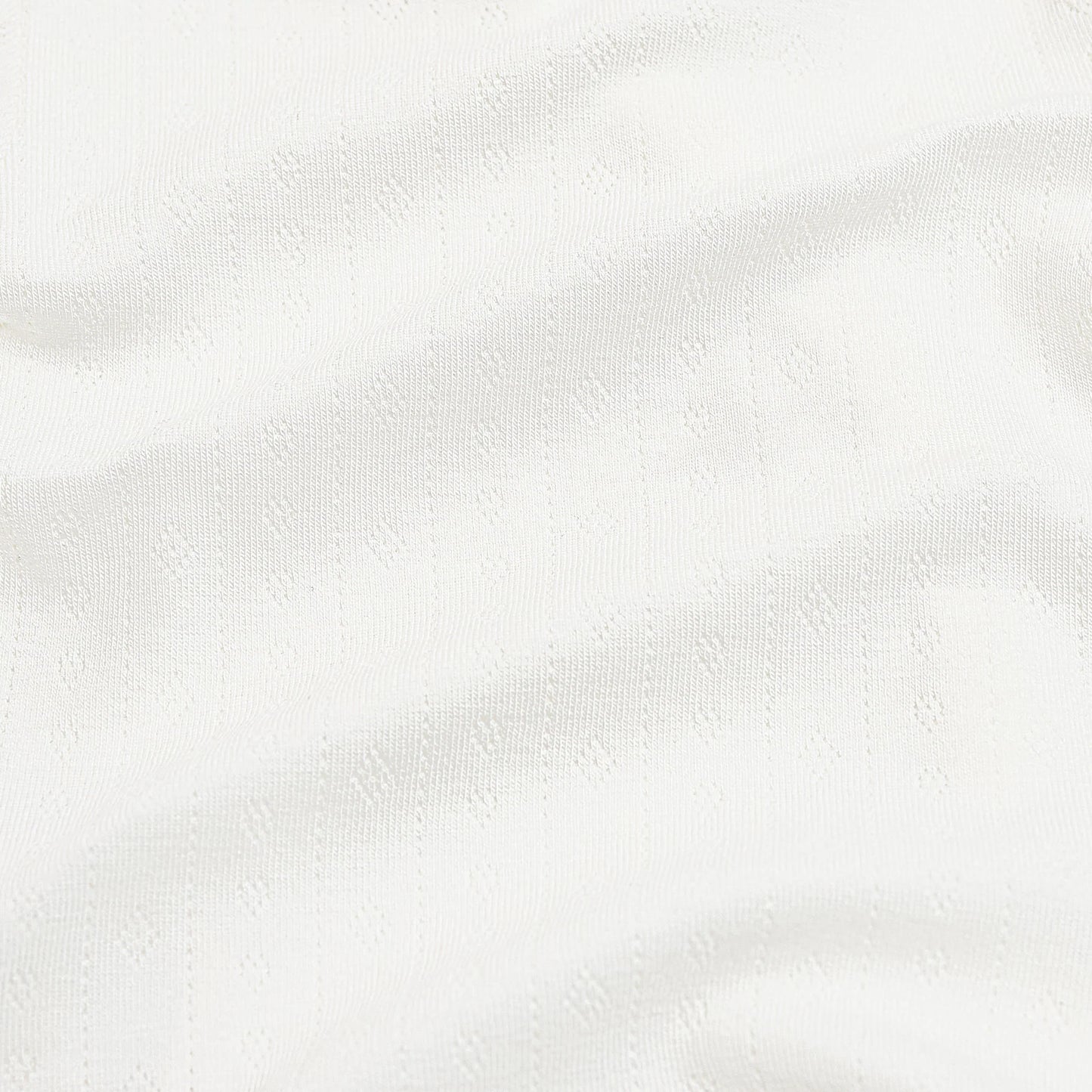 Pointelle Zippered Footie in Cloud