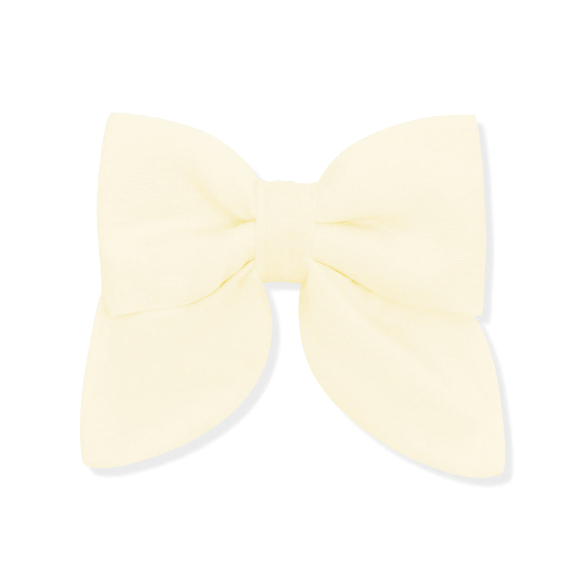 Medium Alligator Clip Bow in Chamomile