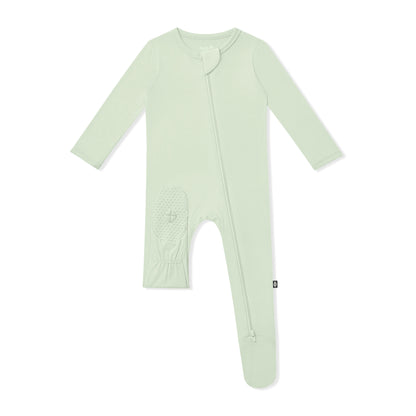 Zippered Footie in Basil