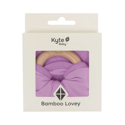 Lovey in Poi with Removable Wooden Teething Ring