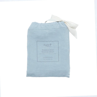 Oval Bassinet Sheet in Fog