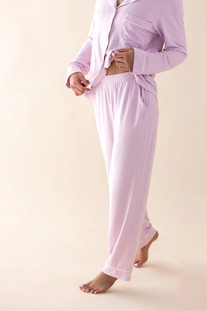 Long-Sleeved Women's Pajama Set in Thistle