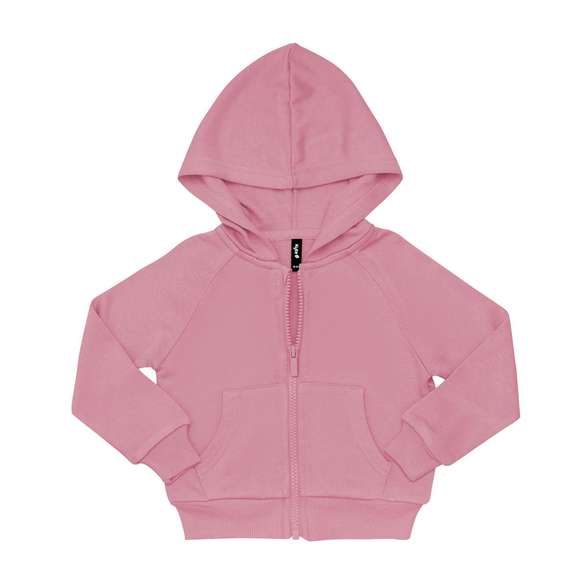 Fleece Zip Up Hoodie in Apple Blossom