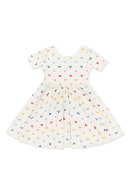 Twirl Dress in Pastel Mickey Mouse