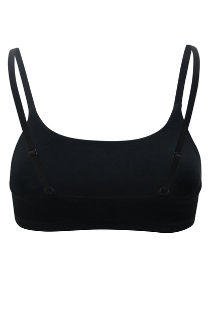 Women's Scoop Neck Bralette in Midnight
