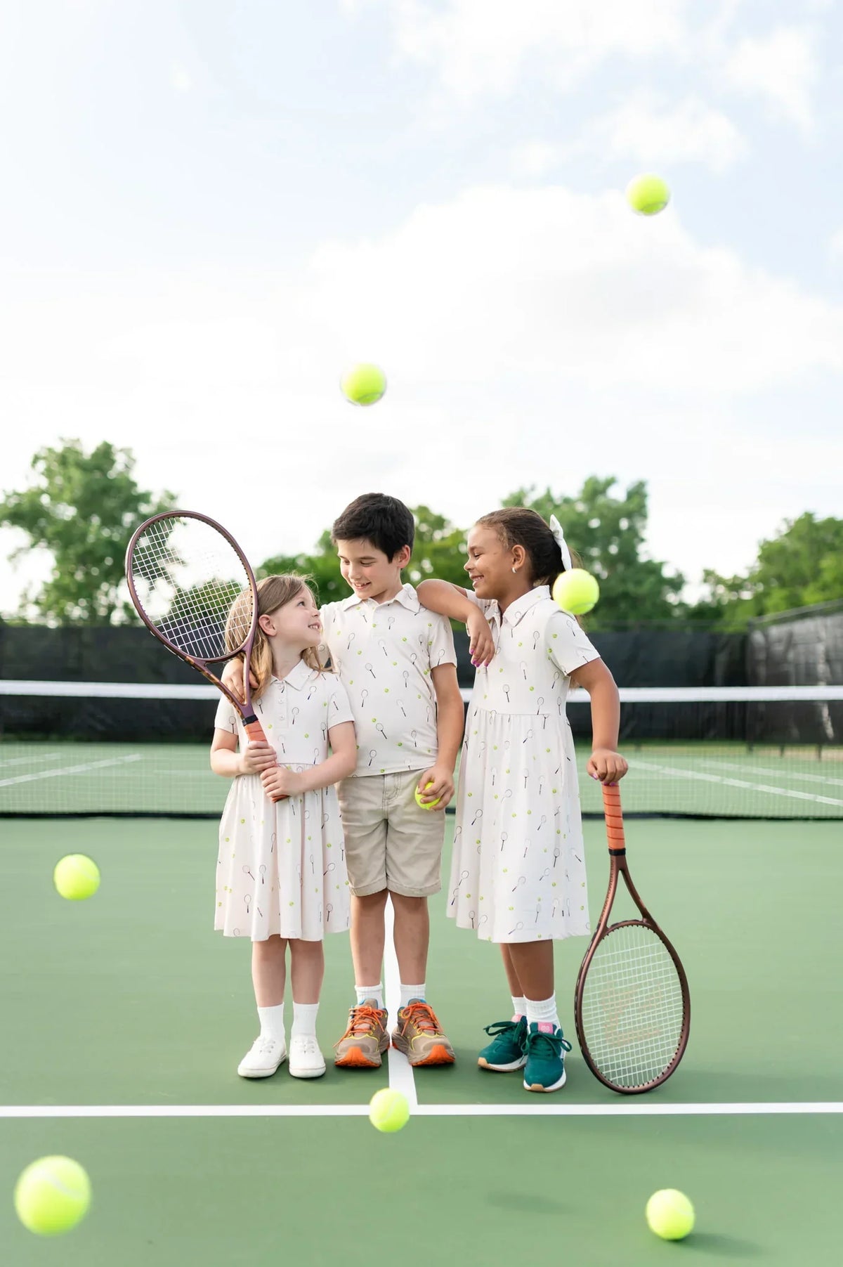 Toddler Short Sleeve Polo in Tennis