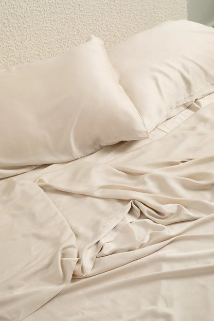 Bamboo Sateen Sheet Set in Champagne
