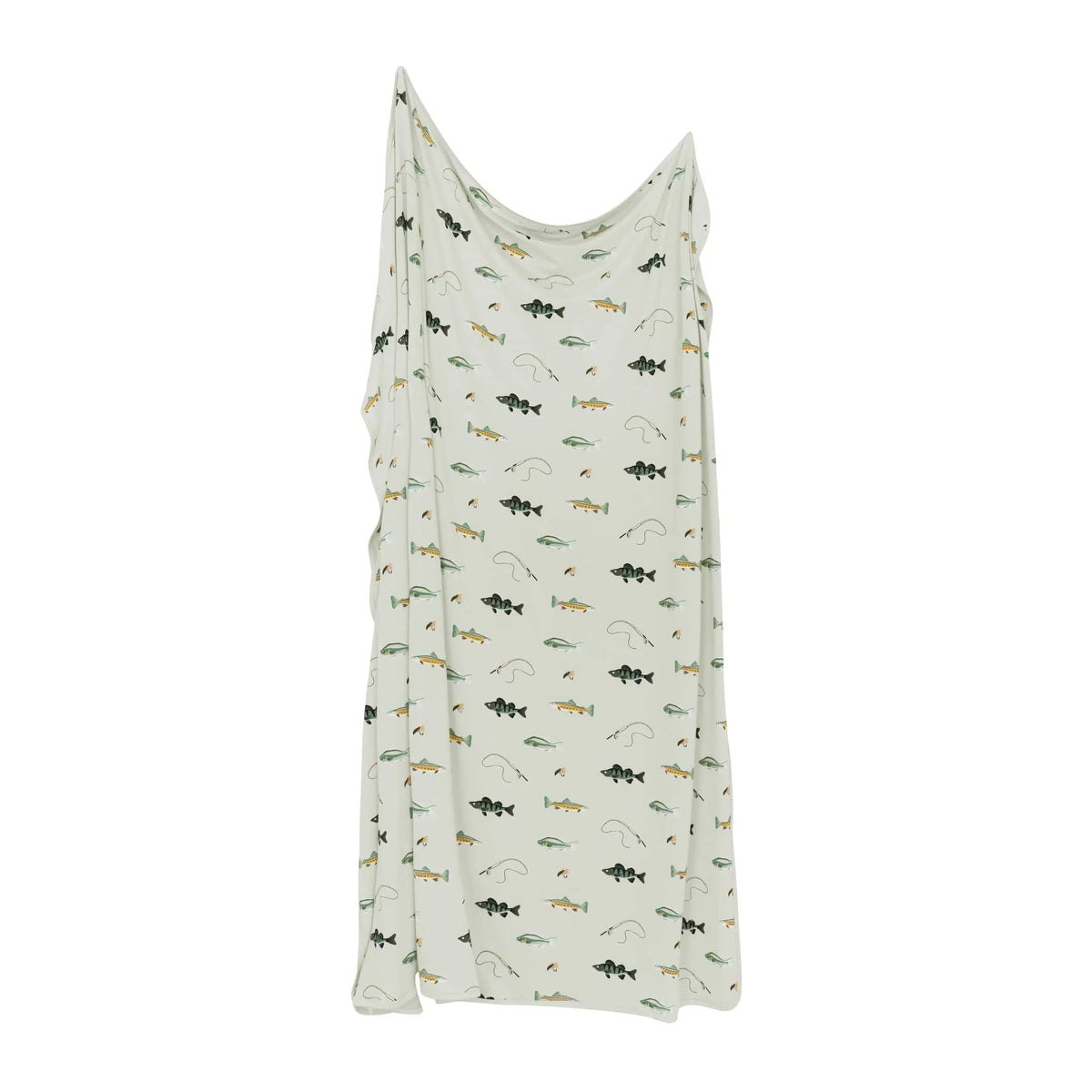 Swaddle Blanket in Fishing