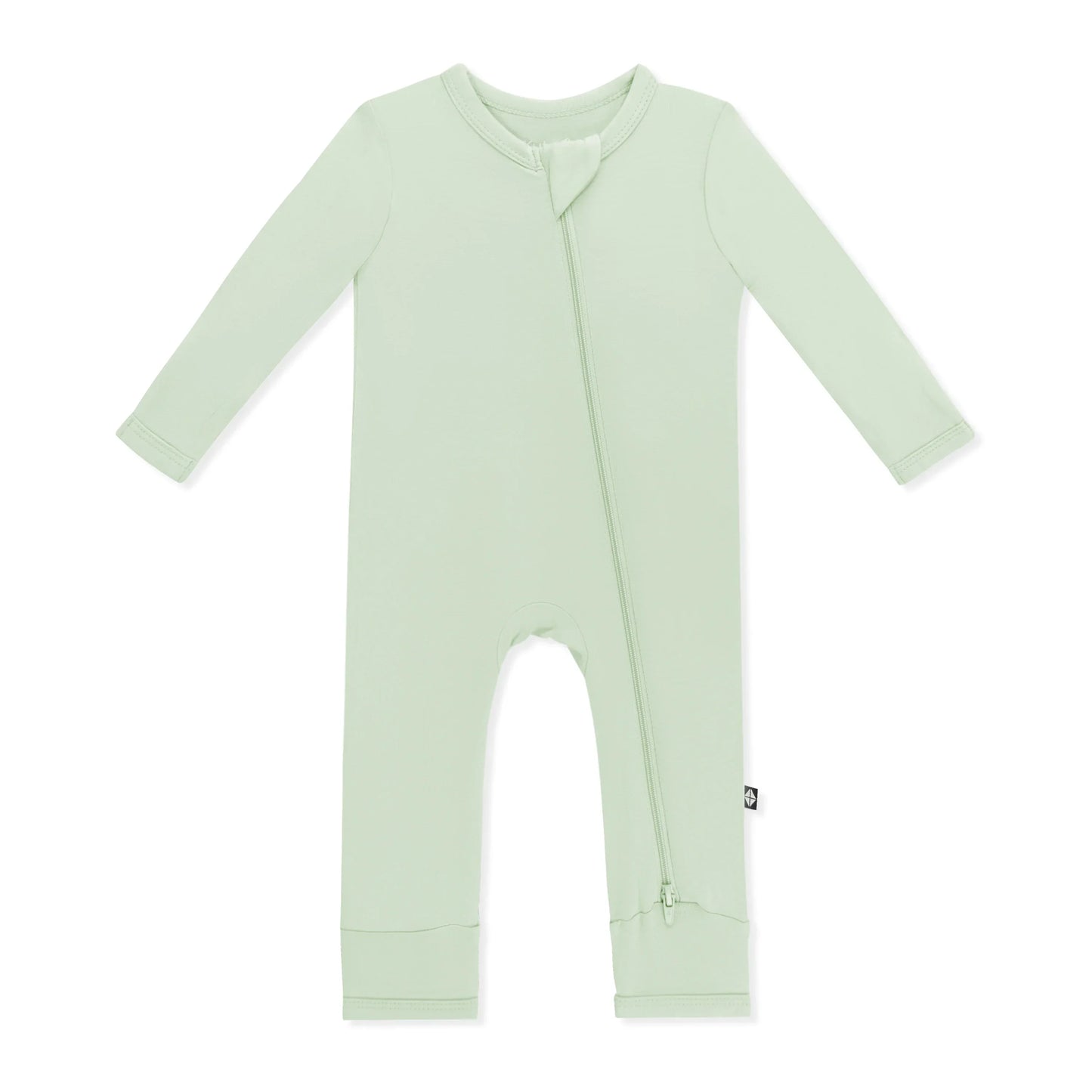 Zippered Romper in Basil