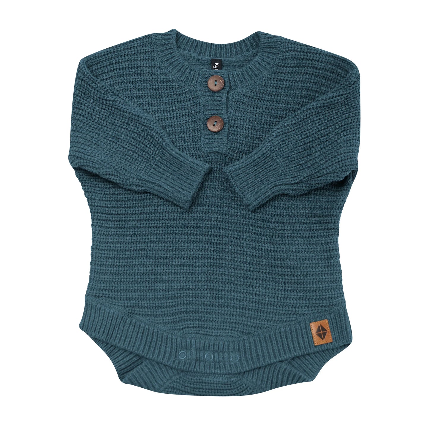 Chunky Knit Romper in Atlantic