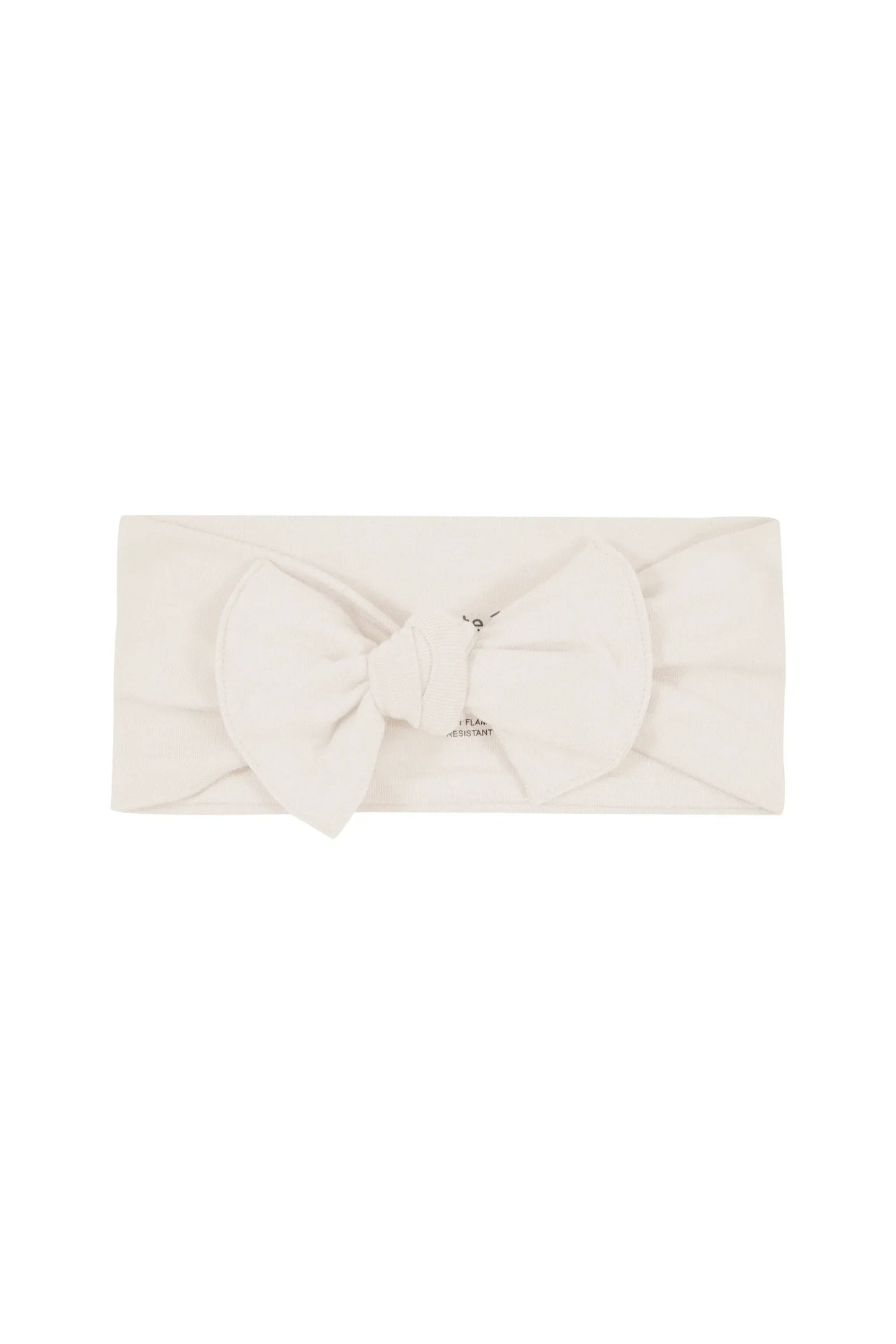 Knotted Bow Headband in Oat