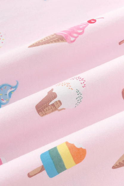 Short Sleeve Pajamas in Sakura Ice Cream