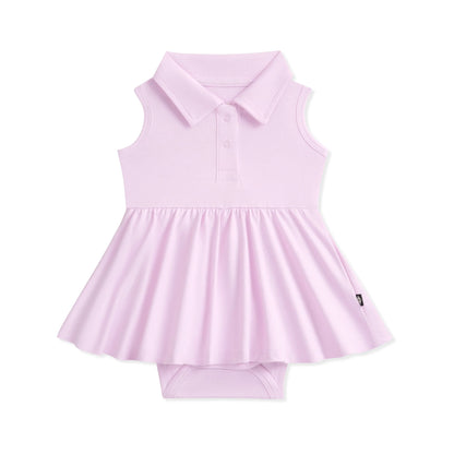 Polo Bodysuit Dress in Thistle