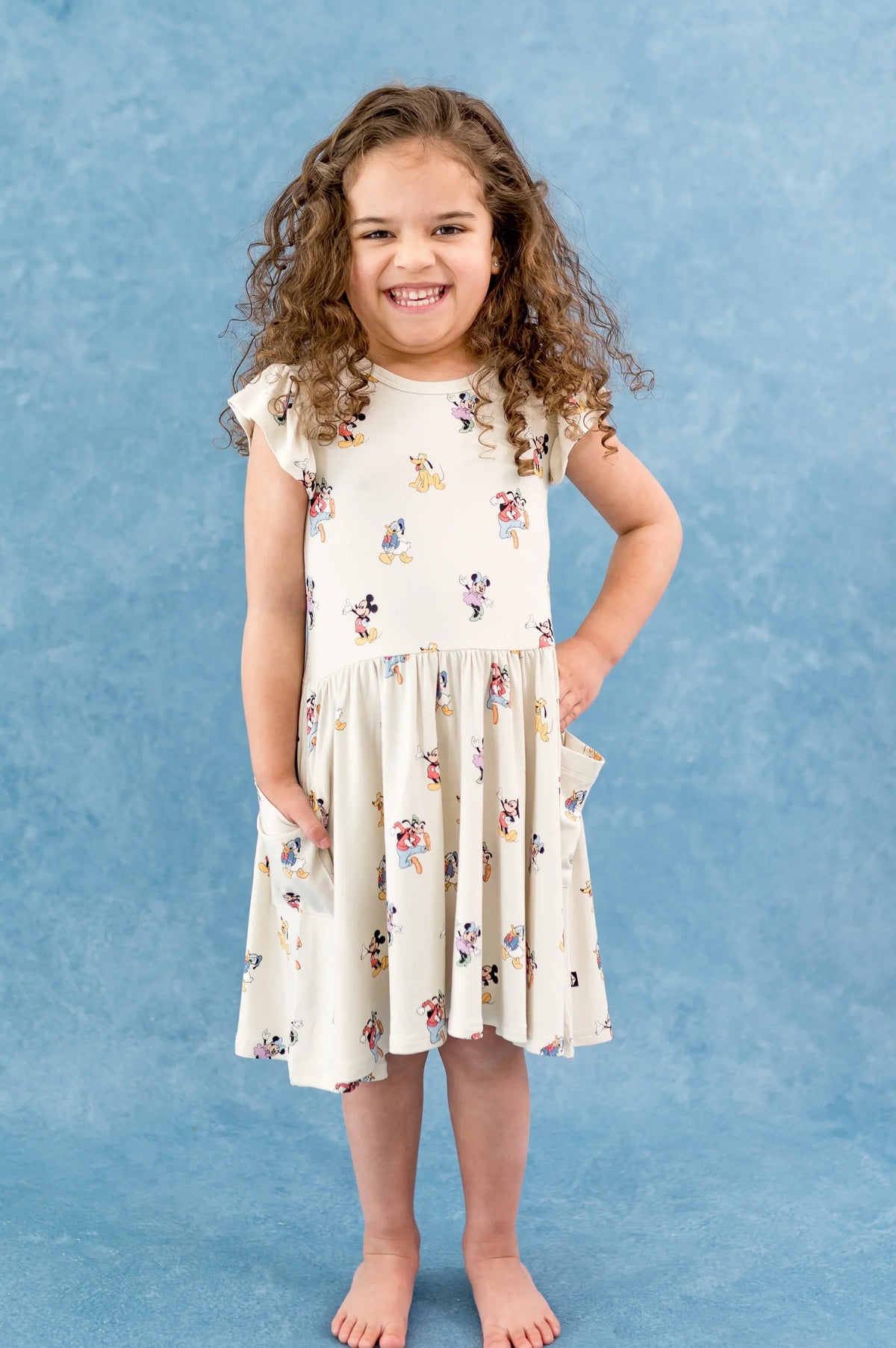 Pocket Dress in Mickey Mouse and Friends