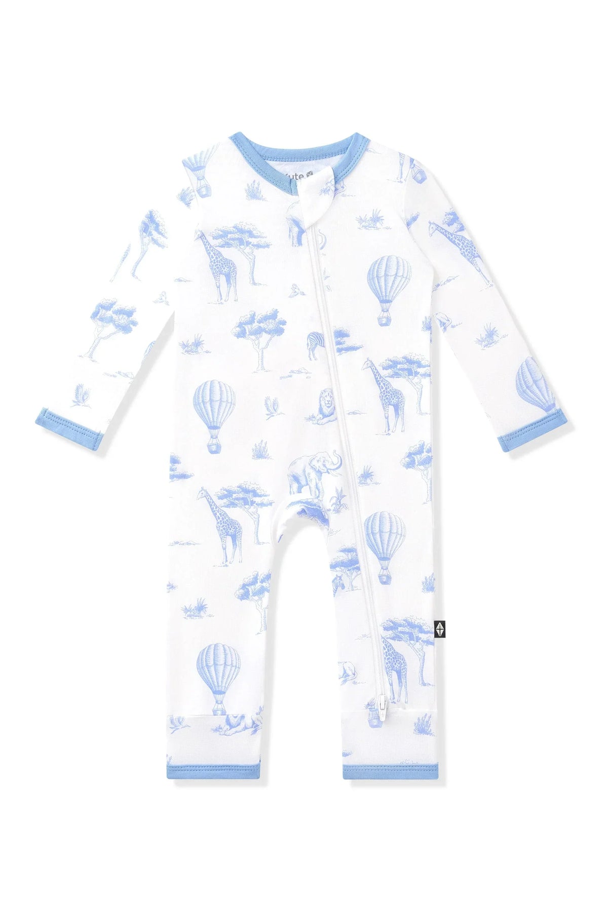 Zippered Romper in Toile Safari