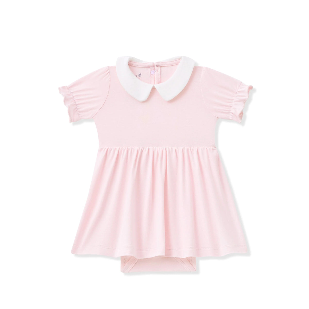 Peter Pan Collar Bodysuit Dress in Sakura