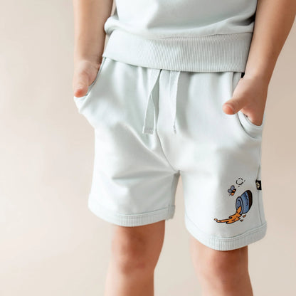 Short Sleeve Jogger Set in Winnie the Pooh on Dew