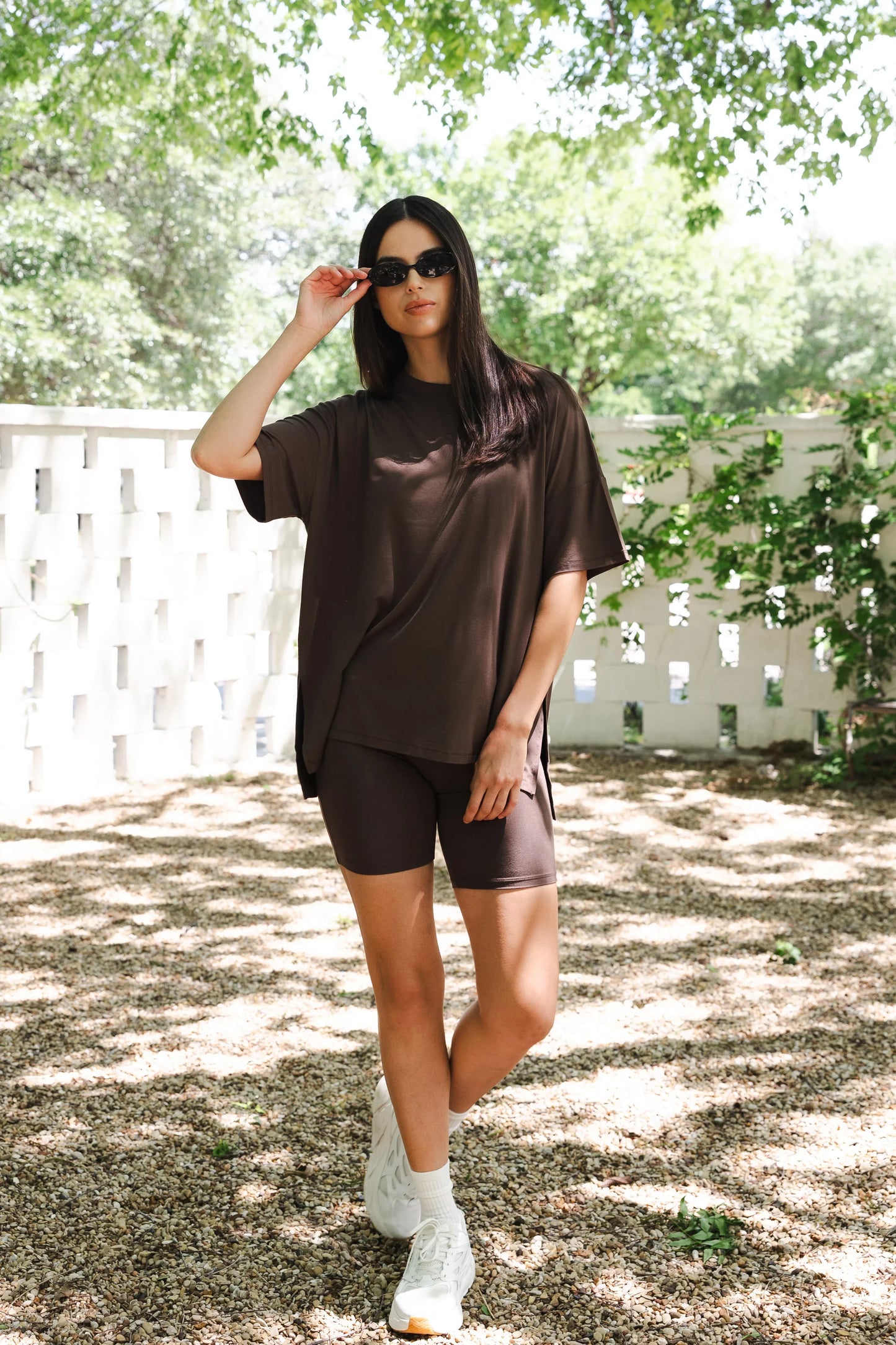 Women’s Biker Short Set in Espresso