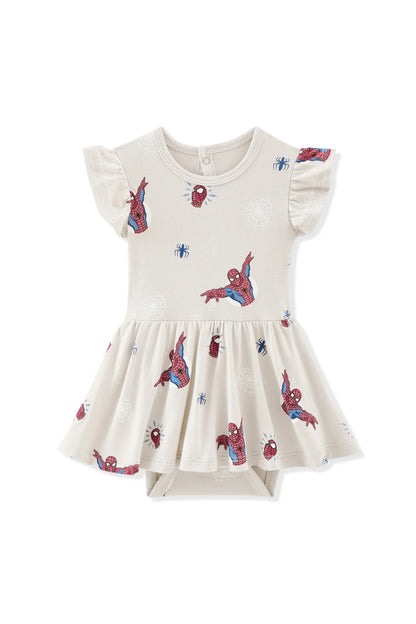 Twirl Bodysuit Dress in Spider-Man