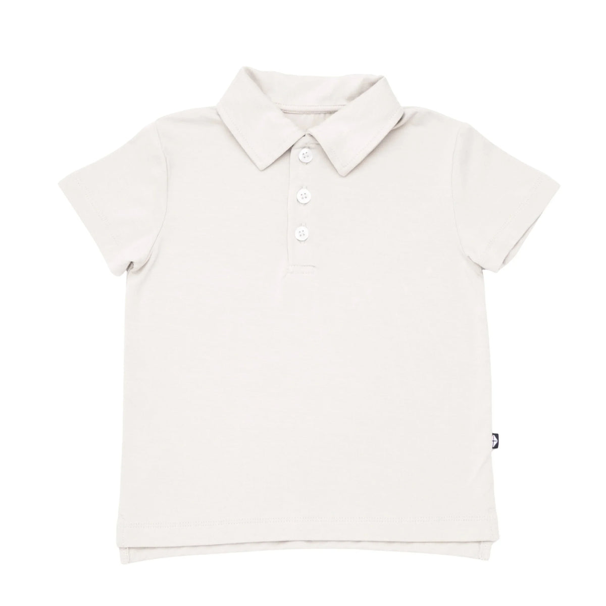 Toddler Short Sleeve Polo in Oat