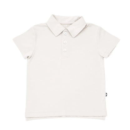 Toddler Short Sleeve Polo in Oat